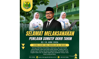 Penilaian Sumatif Akhir Tahun (PSAT) SMA Unggulan Al-Mizan Tahun Pelajaran 2025/2026 Berlangsung Tertib dan Lancar