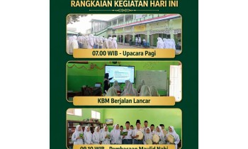 Sinergi Disiplin dan Spiritual: Menyambut Bulan Maulid, SMA Islam Al-Mizan Isi Jam Istirahat dengan Sholawat
