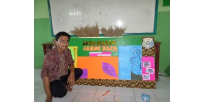 Tim Redaksi Mading SMA Islam Al-Mizan Saba (Saung Baca)