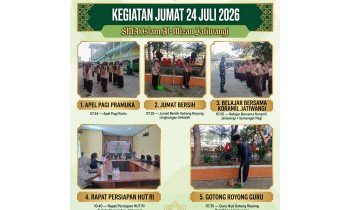 JUMAT BERKAH DAN PRODUKTIF! DARI GOTONG ROYONG BARENG GURU SAMPAI DISIPLIN BARENG KORAMIL JATIWANGI!