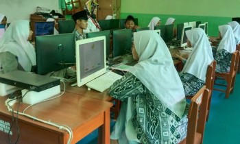 SMA Unggulan Al-Mizan Mengikuti Simulasi untuk persiapan OSN-K Minggu Depan